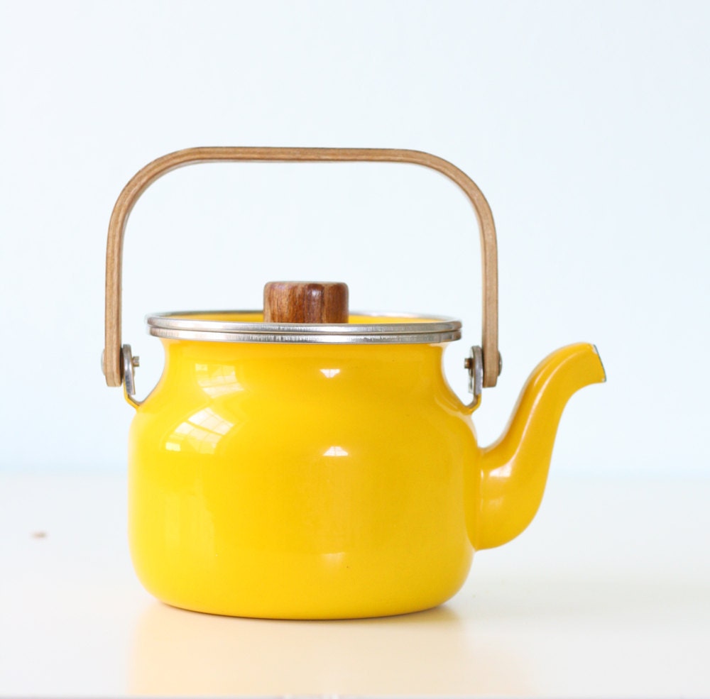 Retro Yellow Teapot