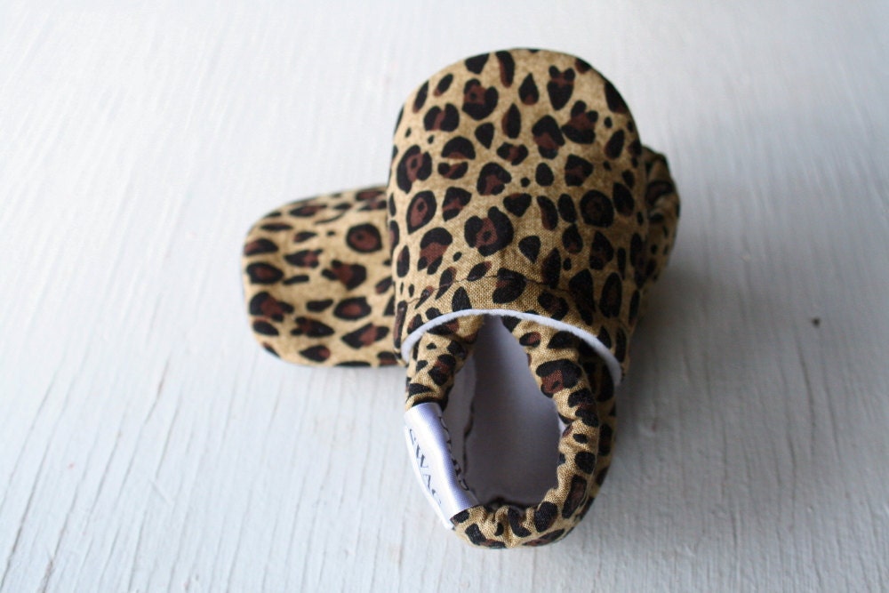 Toddler Baby booties Infant Soft Soled Shoes Slippers Leopard Girl gift Crib Shoes cheetah animal print non slip SWAG