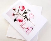 Mother's Day Hand Made Card Thank You Mom Classy Beautiful Rose