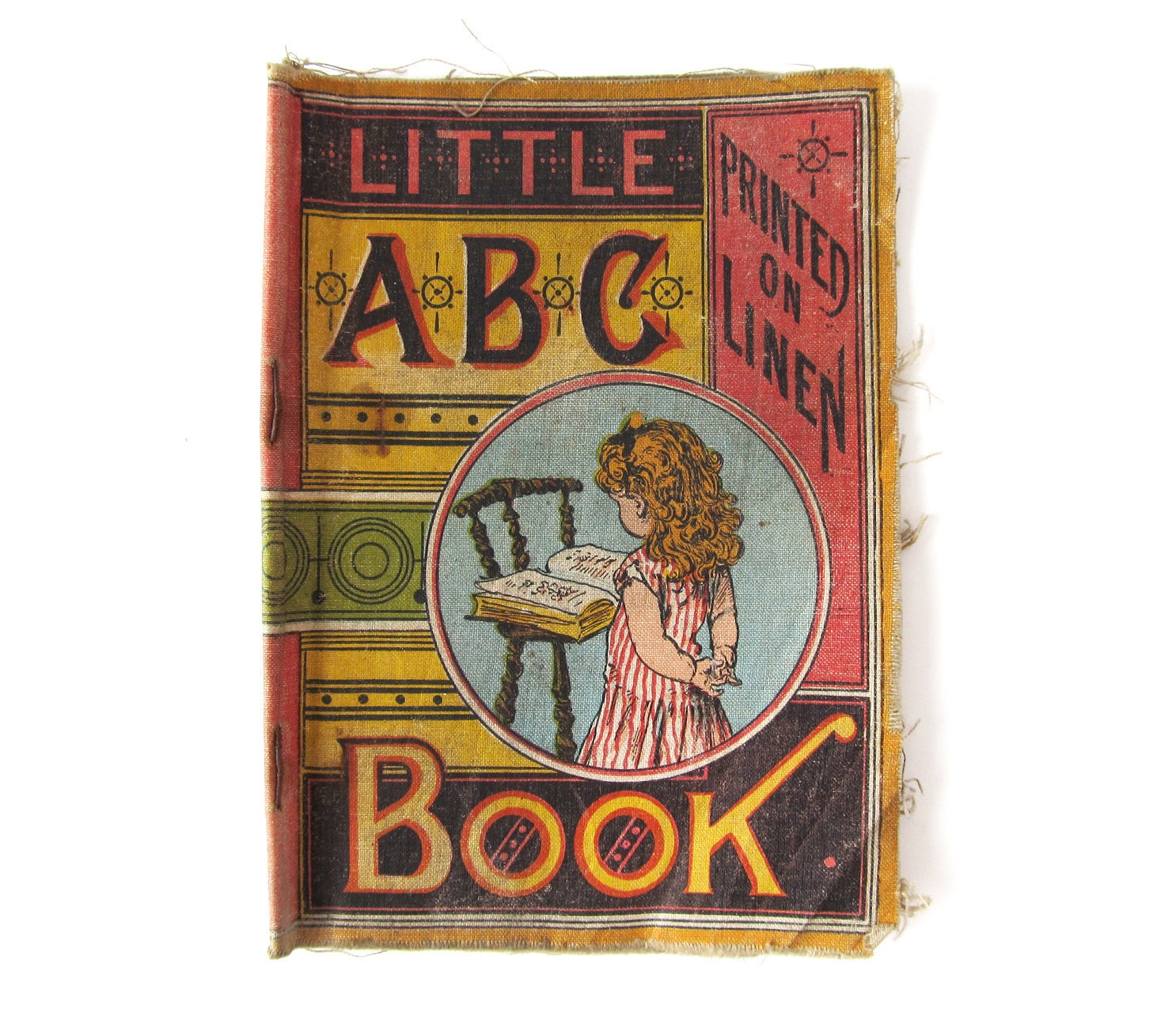 Antique Little ABC Book - Printed On Linen