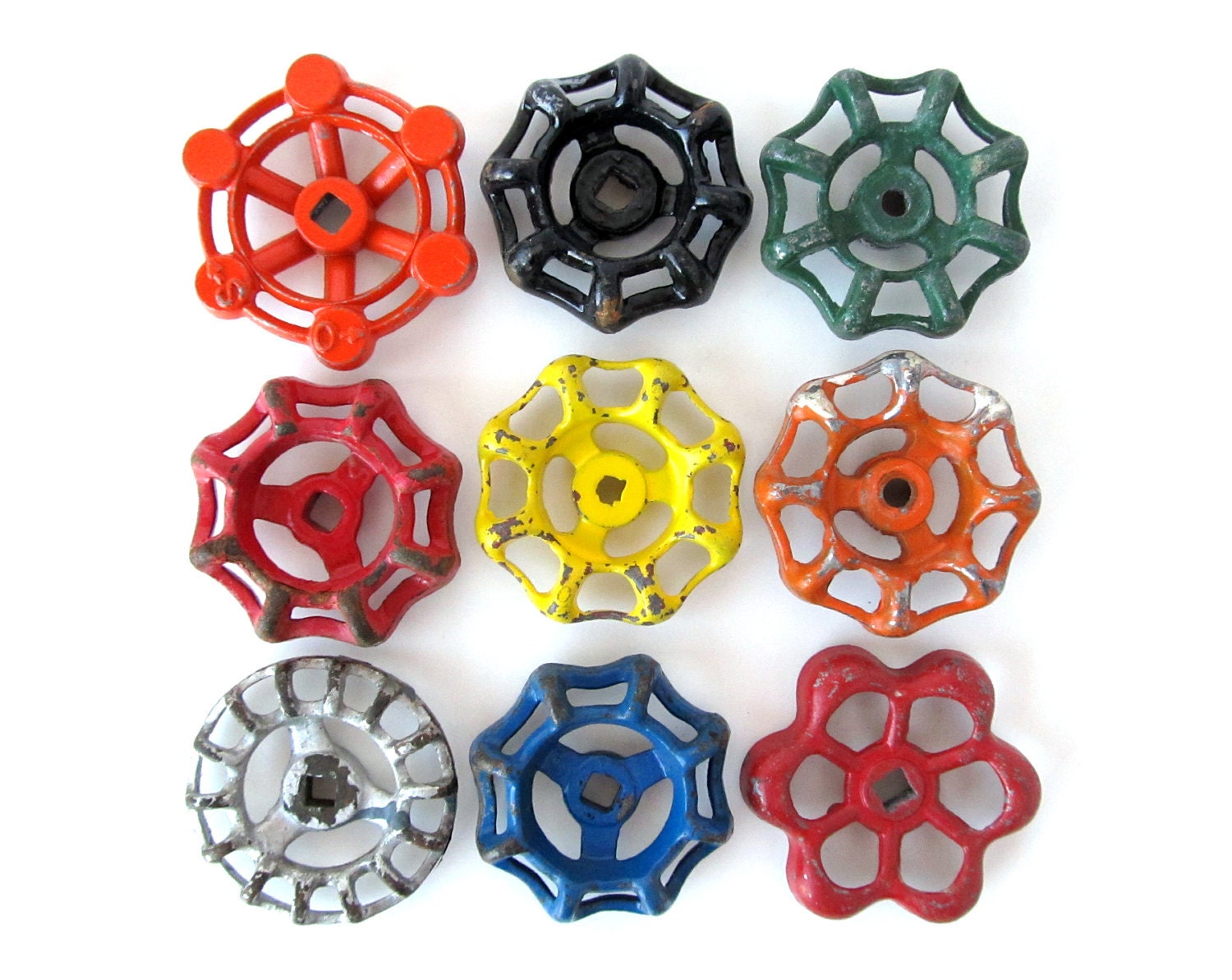 Instant COLLECTION of GARDEN Water Faucet Knobs - Set of 9