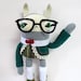 Folksy Nerd Rabbit - Made to Order