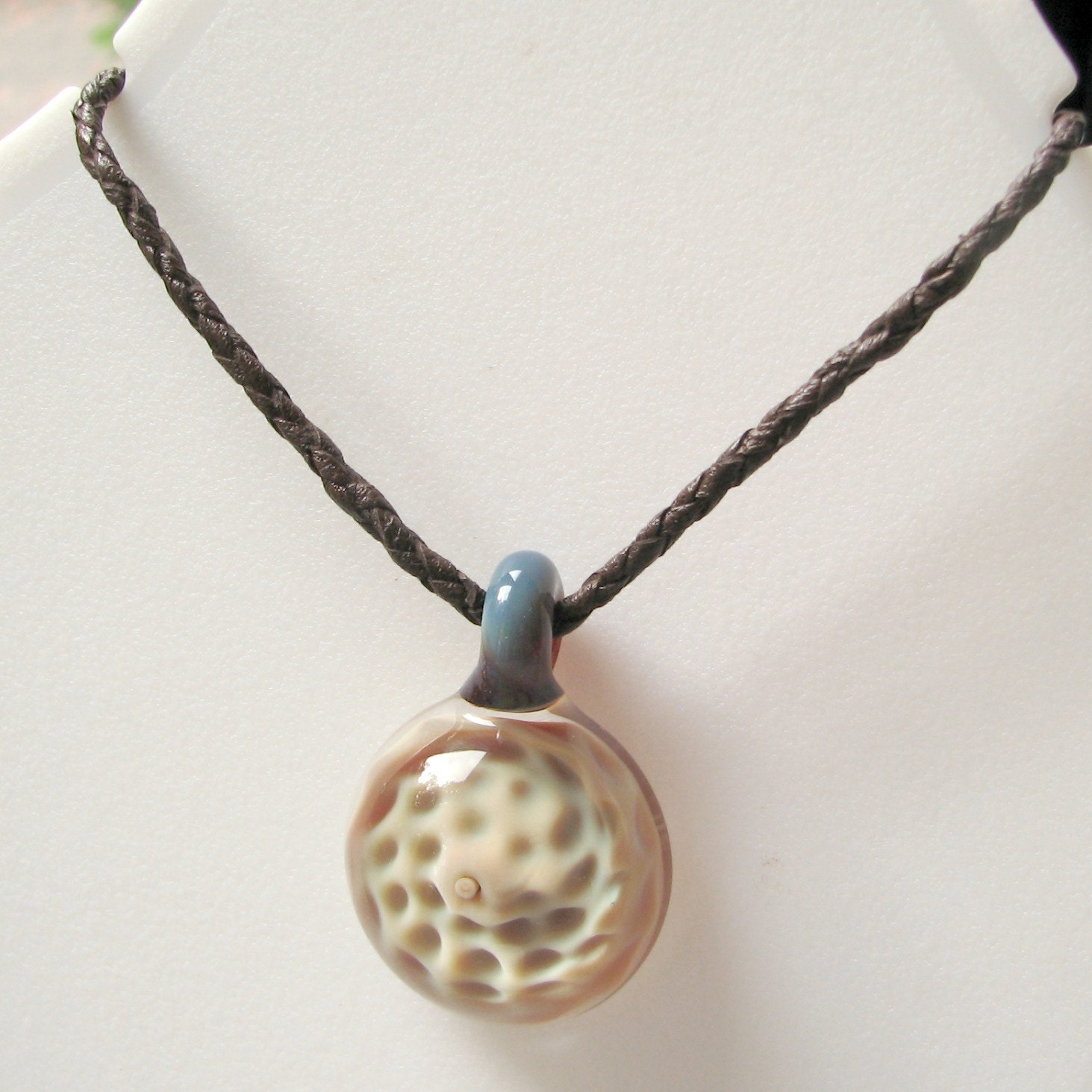 Round Braid Leather Necklace Cord - Brown - Add to Pendant or Purchase Alone