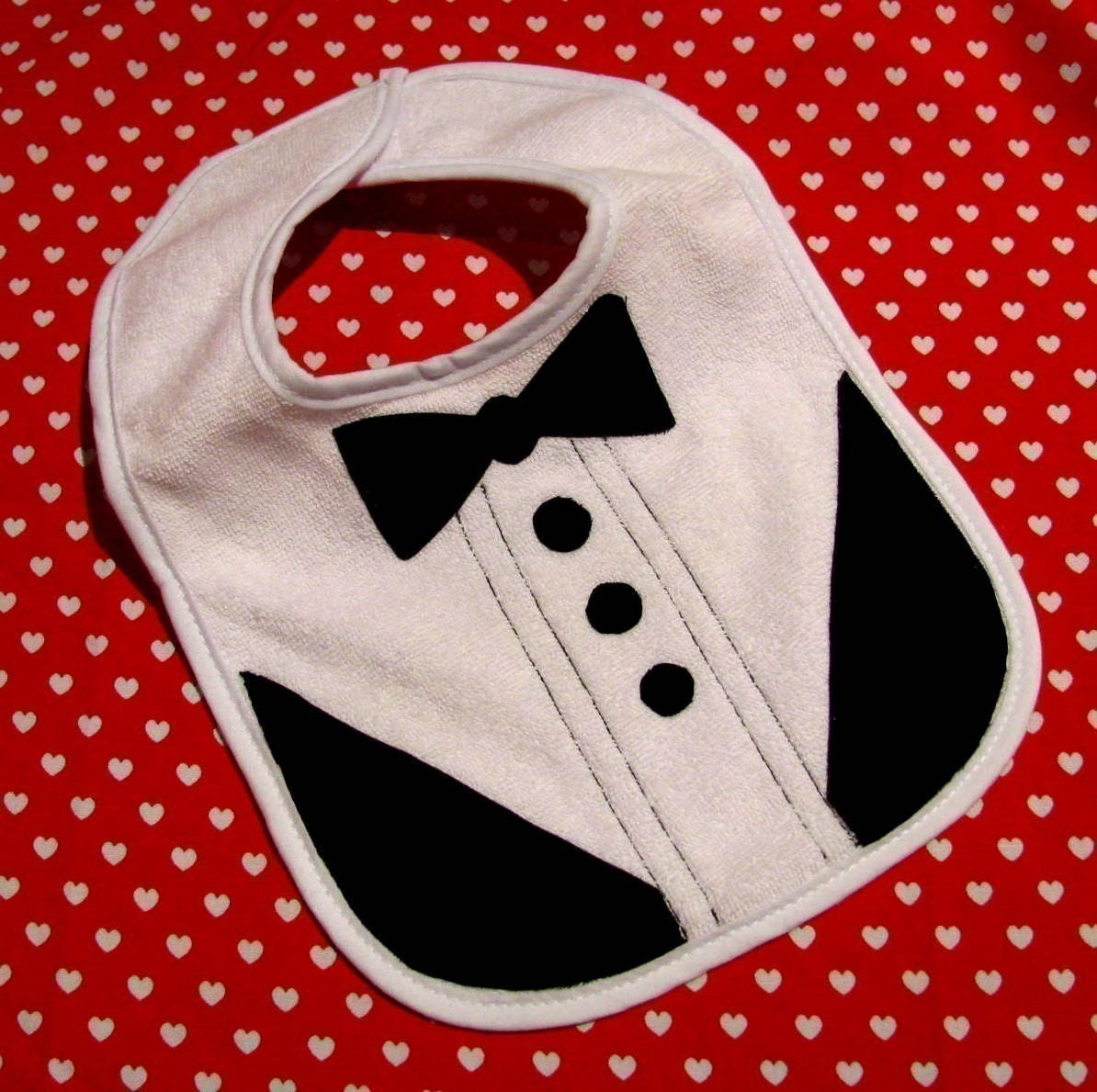 Dressed for Dinner Tuxedo Baby Bib