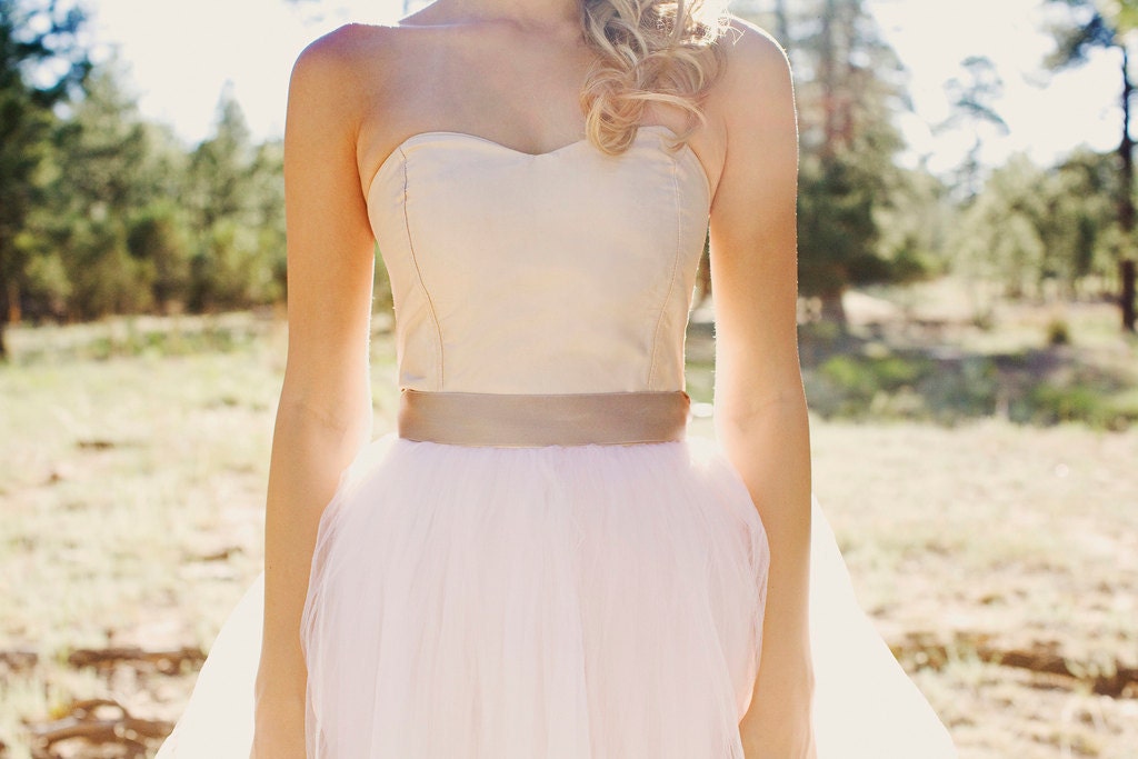 Blush Peach Sweetheart Party Formal