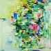 April Giclee Print 12x12 from original abstract oil painting- wall art-wall decor