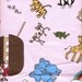 Fabric Noah's Ark Pink Flannel Yardage