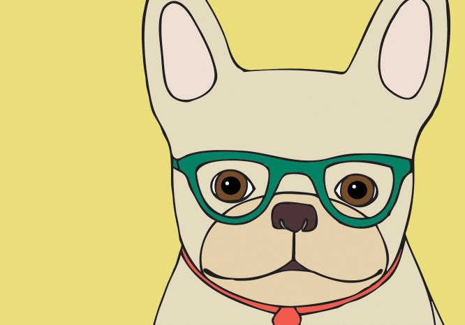 henri incognito 2.0- sunny yellow- giclee print 8.5 x 11