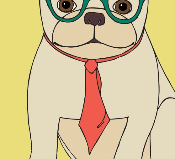 henri incognito 2.0- sunny yellow- giclee print 8.5 x 11