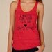 BIKE i want to ride bikes with you Girls Ladies Heathered Tank Top Shirt silkscreen screenprint Alternative Apparel