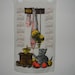 Vintage calendar towel, kitchen towel, dish cloth  in linen 1973