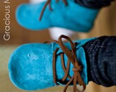 Spunky Blue Suede Shoes- Gracious May