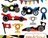 Clipart Fast Wheels 07383.. Commercial use digital clip art.. race cars and motors graphic images