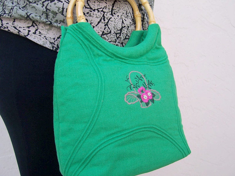 Cute Handbag , Best Handbag , Summer Handbag , Tote Bag , Unique Handbag , Summer Handbag , Fabric Handbag , Handmade Bag , Green Purse