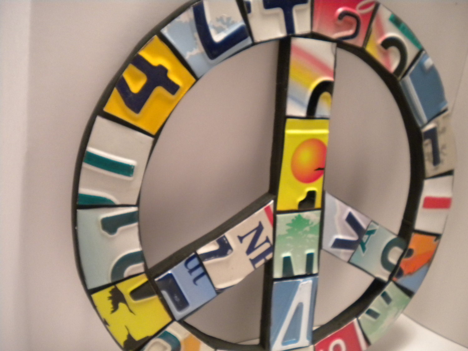 License Plate Peace Sign