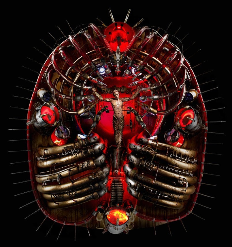TECHNOLOGICAL CRUCIFIXION SCULPTURE