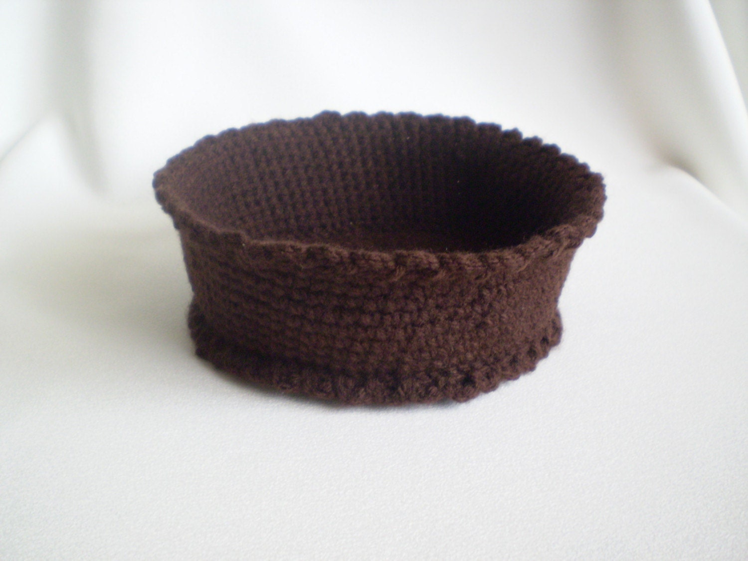 Brown Crochet Bowl