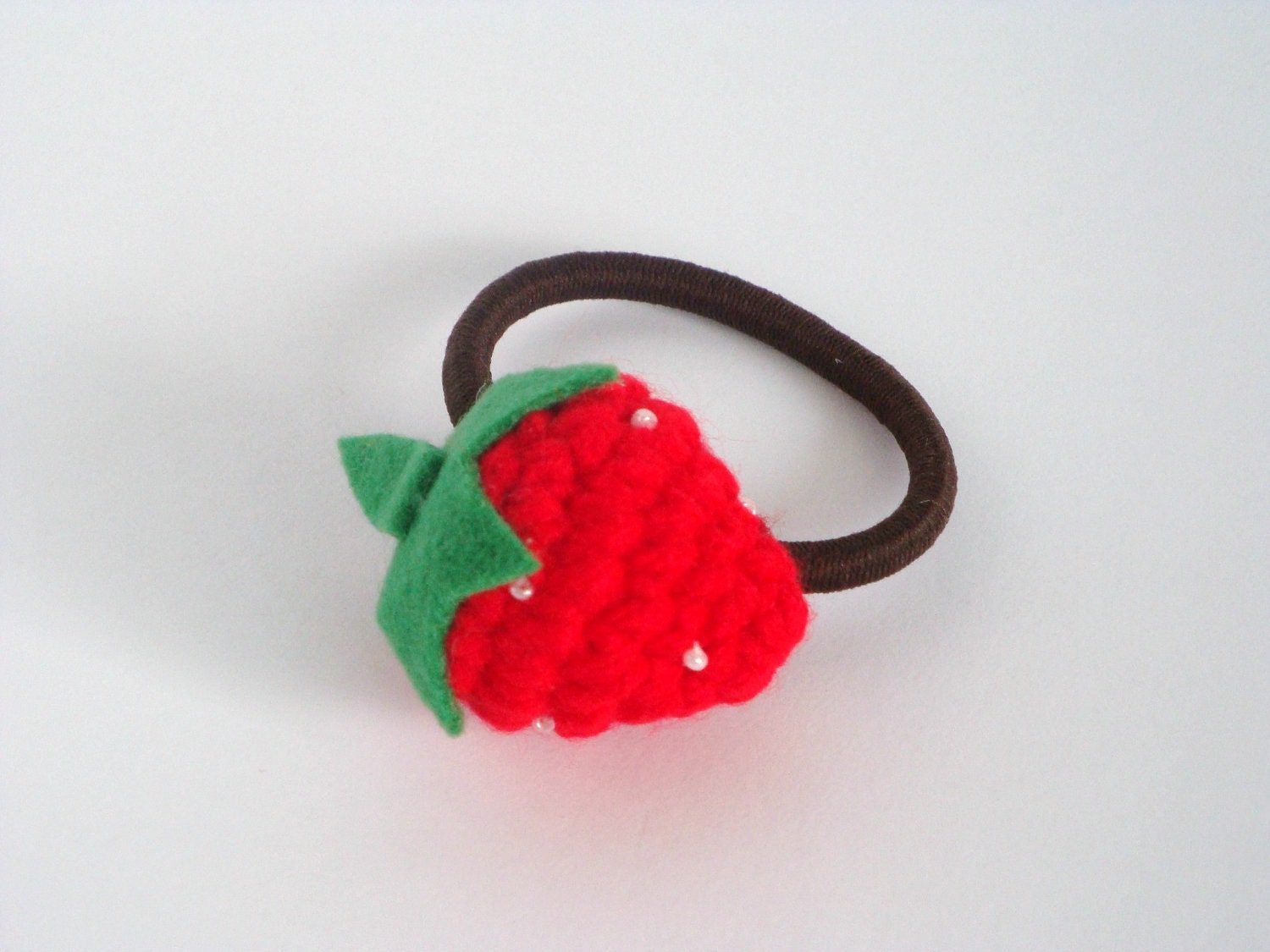 Strawberry Ponytail Holder