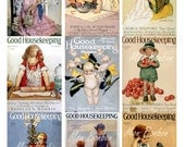 Vintage Good Housekeeping Magazine Covers Collage Sheet - DIY printable - INSTANT DOWNLOAD