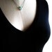 Aquamarine necklace sterling silver aquamarine jewelry - Makoa Nugget v4