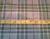 Civil War Reproduction Fabric: Sage and Burgundy Plaid Cotton