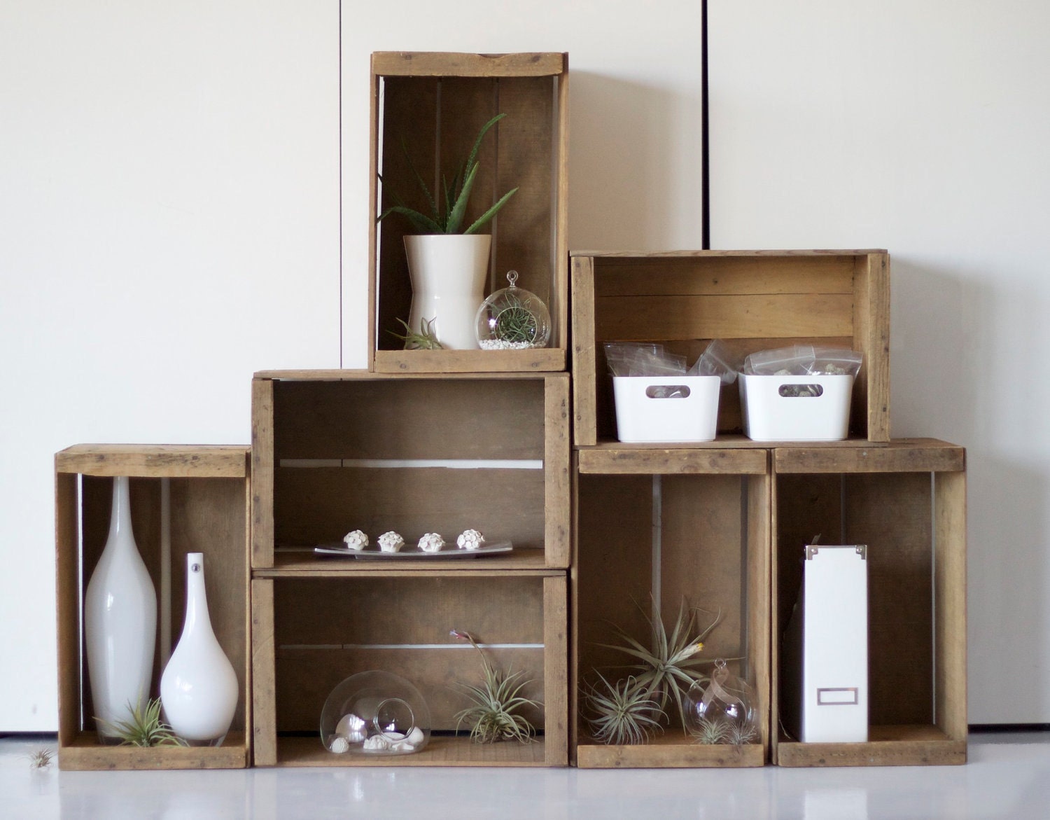 Natural Wood Apple Crate