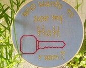 Big Brother HoH Embroidery Wall Hanging with Personalization