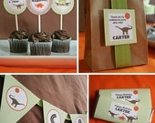 Dinosaur Birthday Party - PRINTABLE ONLY - Banner, Toppers, Tags, Invitation and more Il_170x135