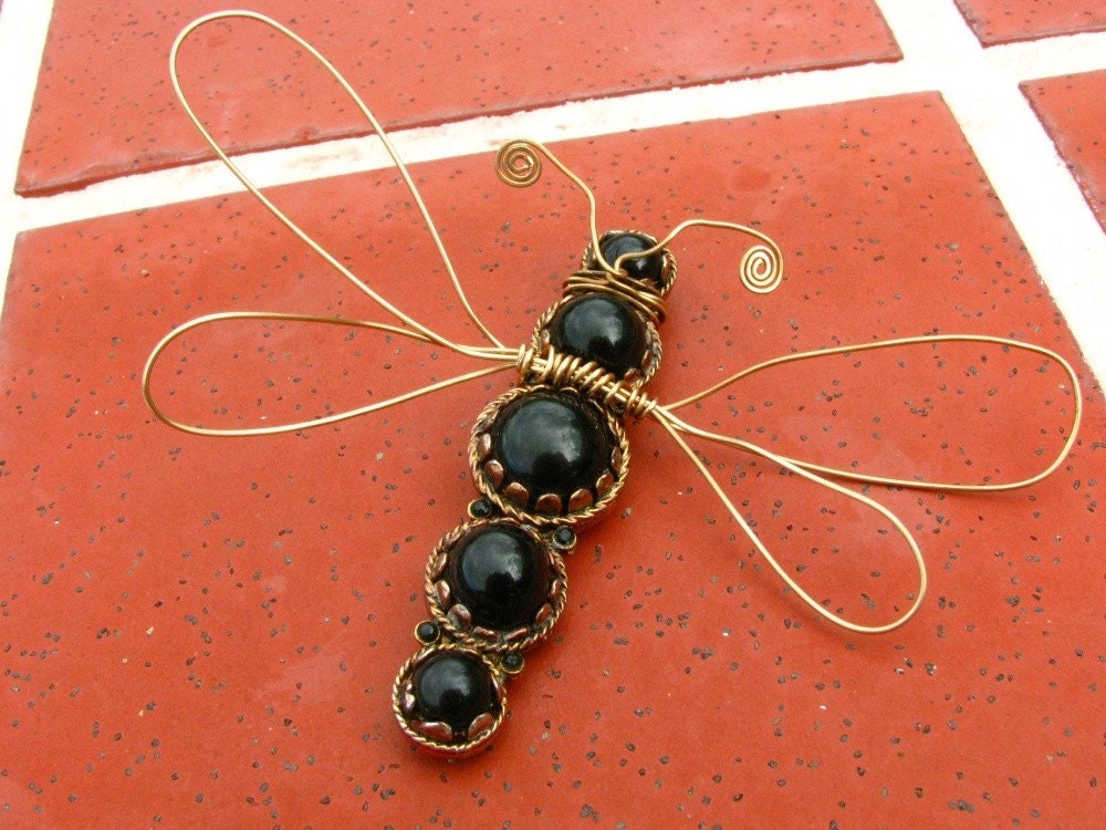 Damsel Dragonfly Brooch From Upcycled Vintage Brooch