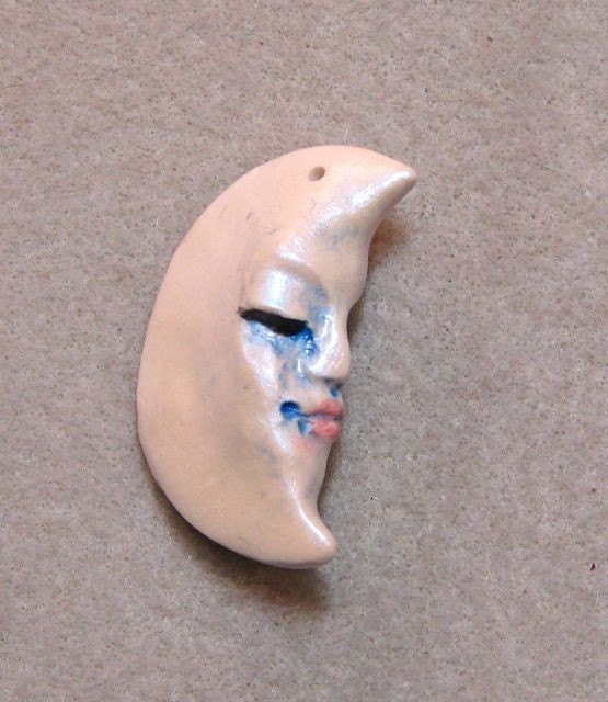 Half Moon Face Pendant - 3/21/11-2