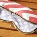 Coral Chevron Sunglasses Case - Coral and White Chevron Sunglass or Eyeglass Clutch