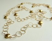 Extra Long - South Beach Gold Coin Necklace