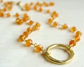 Amalfi Necklace with Carnelian
