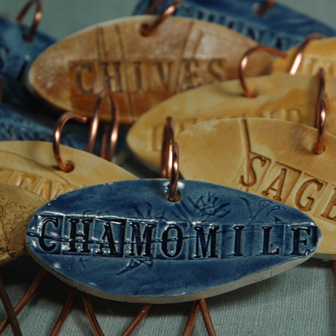 stoneware herb markers