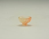 1/4 to 1/2 Scale Turned Miniature Dollhouse Orange Bowl