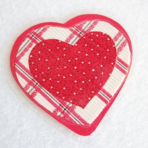 Red Heart Valentine Brooch