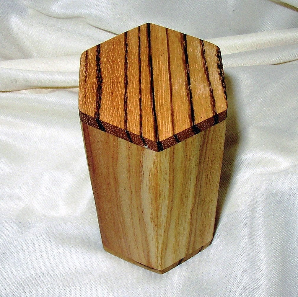 wooden shaker - zebrawood