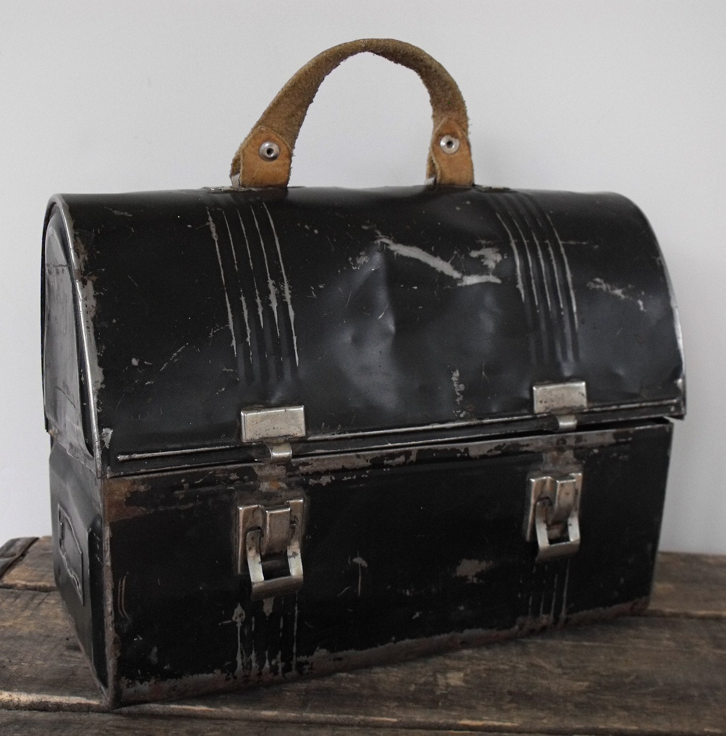 Reserved for Yeyang Only Antique Metal Lunch Box and Thermos