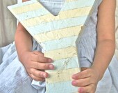 Letter Y // Weathered Wall Letter // Shabby Beach Cottage // Wooden Letter // Nursery Letters // Initial // Farmhouse Chic