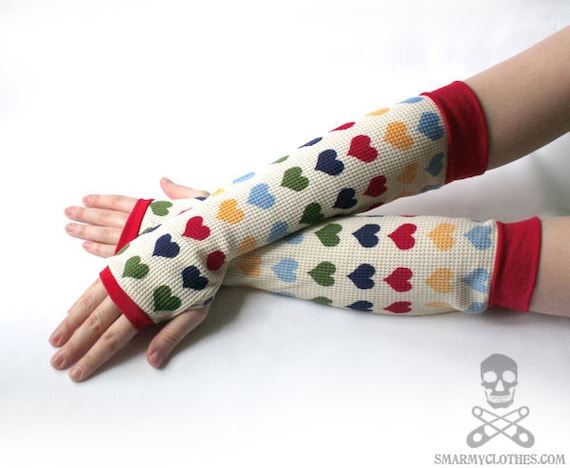 retro 70s Sweater Hearts - smarmyclothes 80s kawaii