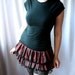 plaid and lace ruffle bustle tutu skirt - custom handmade to order smarmyclothes gothic lolita steampunk