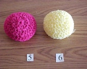 Crocheted Nylon Netting Double Scrubbies Scrubber Set of Two