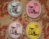RESERVED FOR mobotyeayea Baby Deer Plush Cameo Brooch