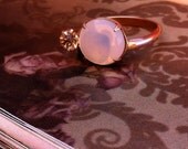 Gypsy Opal MoonStone HandMade Brass Ring -Bohemian Gypsy Style