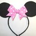Mouse Ears with Bow Headband