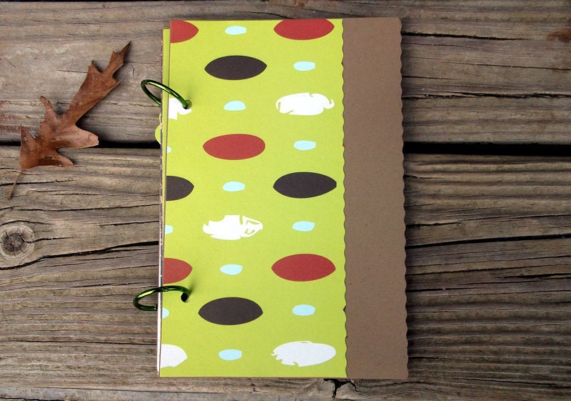 Mixed Paper Journal - Green & Brown