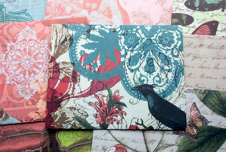 Vintage Inspired Envelopes - Set of 8