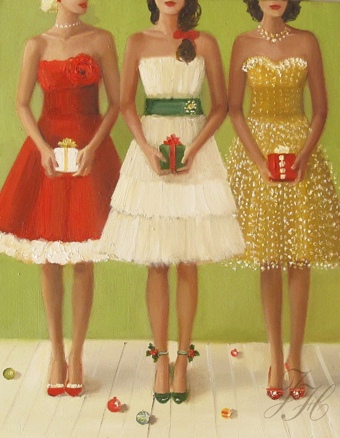 Christmas Belles- Open Edition Print