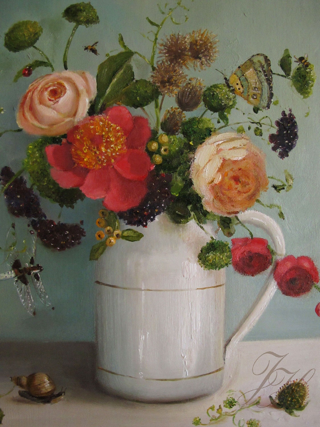 Still Life- A Wild Bunch- Art Print