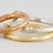 Twig Ring Band - Wedding or Stacking - White Yellow or Rose Gold - The Gold Standard for Twig Rings